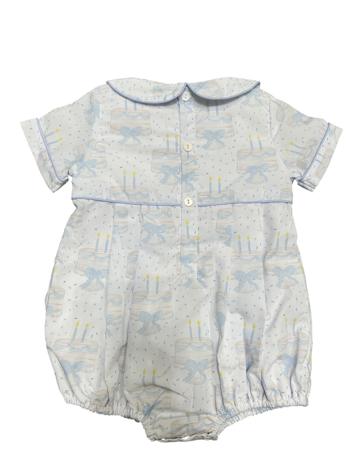 Boys Smocked Birthday Bubble- Teeta
