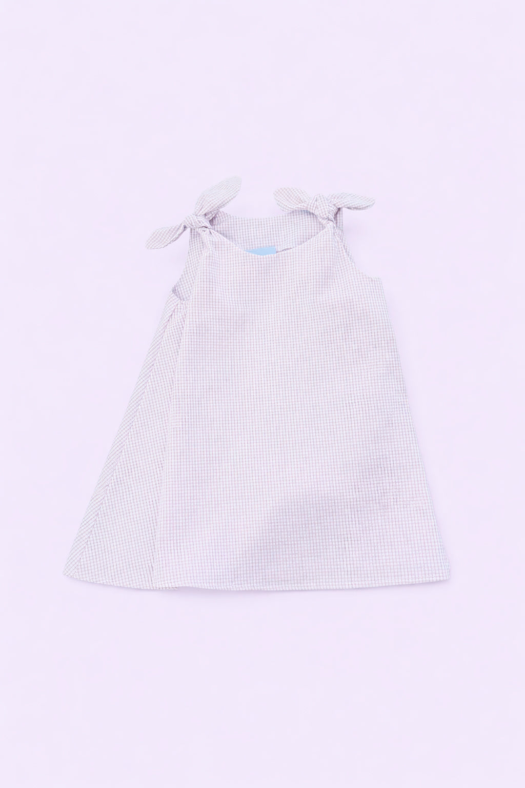Lavender Gingham Swing Dress - Color Works