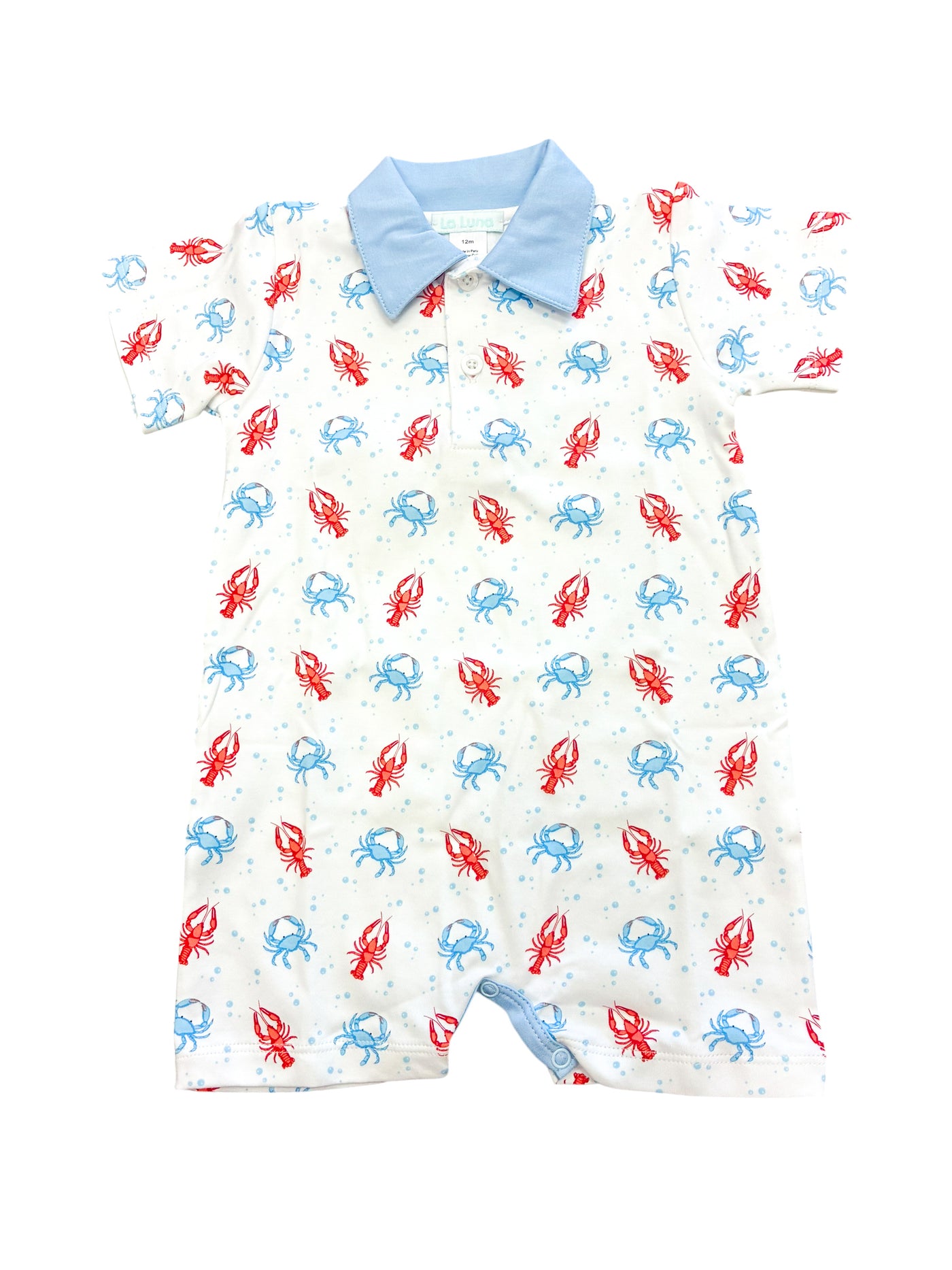 Crabs & Shrimp Boys Romper - La Luna