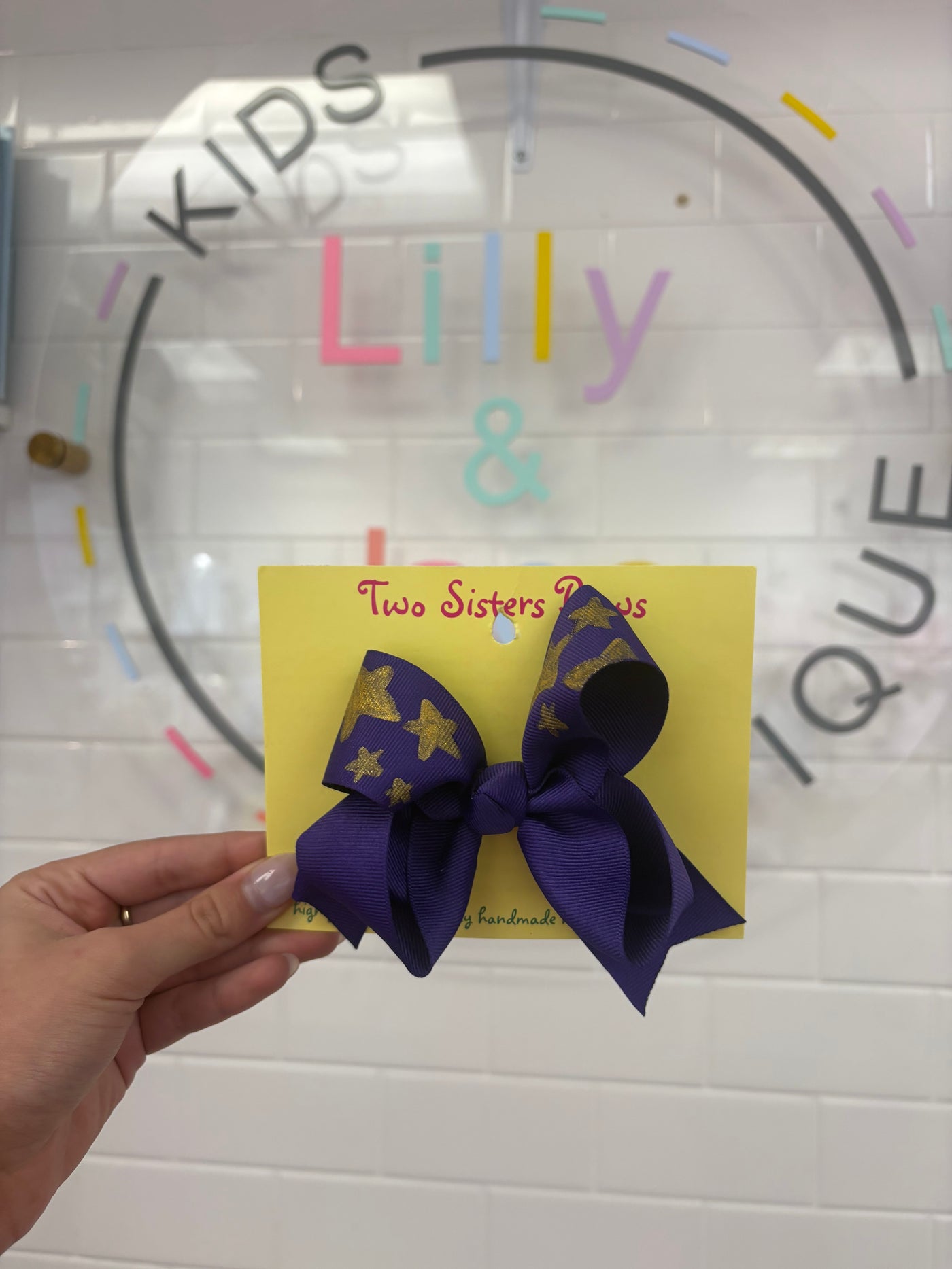 Hand Painted Bows - Two Sisters Bows - LSU
