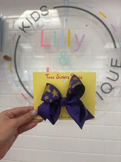 Hand Painted Bows - Two Sisters Bows - LSU