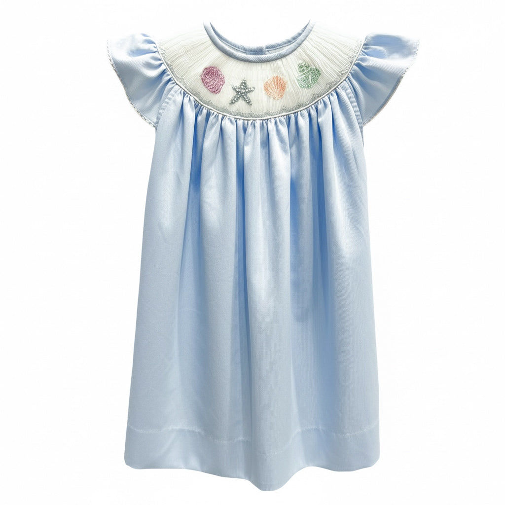 Seashell Smock Dress - Lulu Bebe