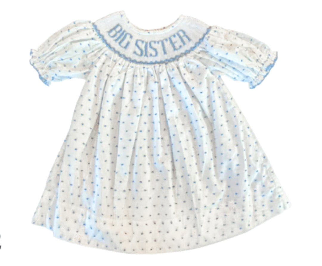 Smocked Big Sister Dress- Teeta