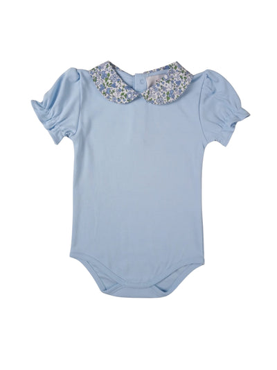 Blue Floral Pima Bloomer Set - Maddie & Connor