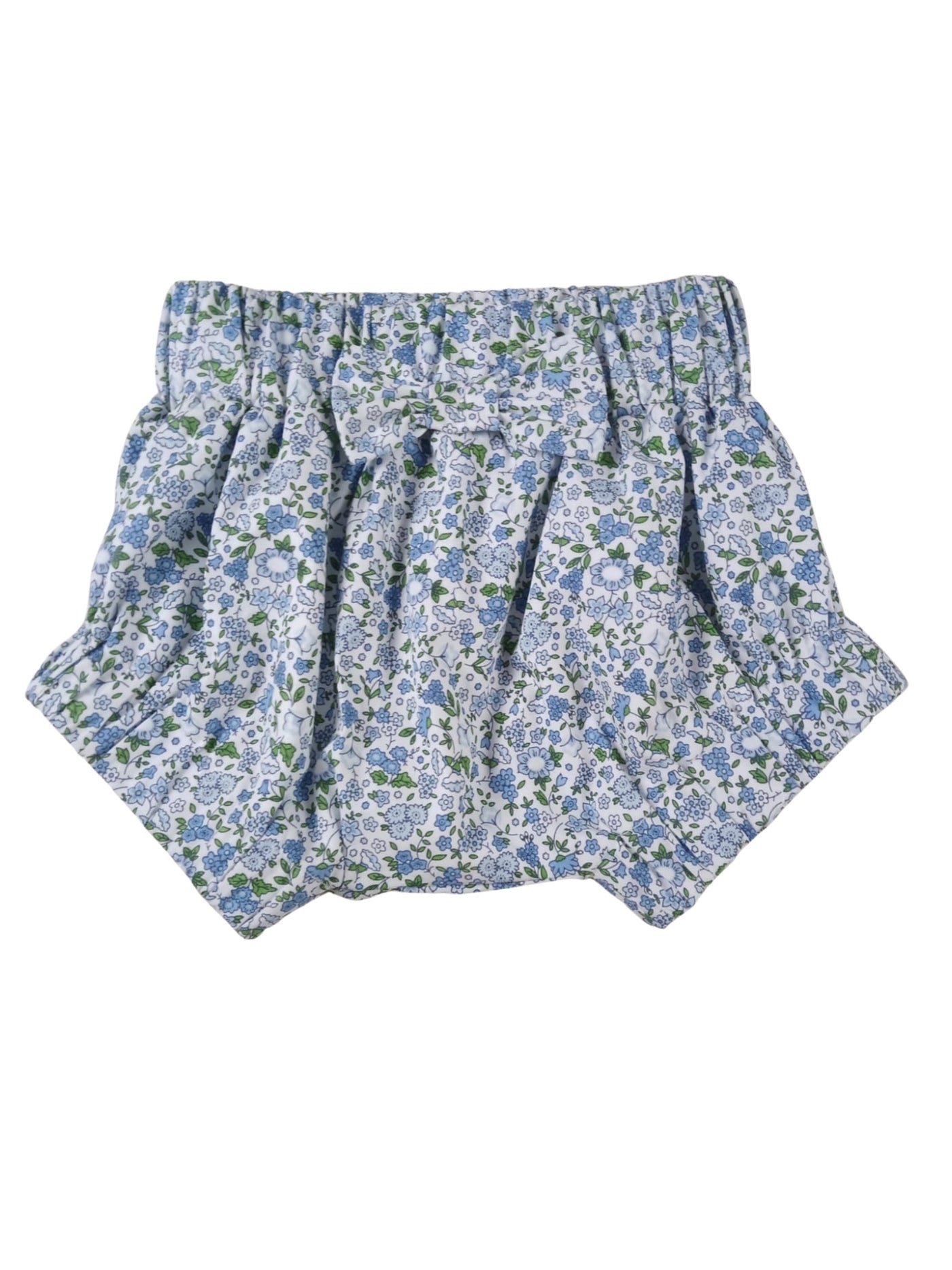 Blue Floral Pima Bloomer Set - Maddie & Connor