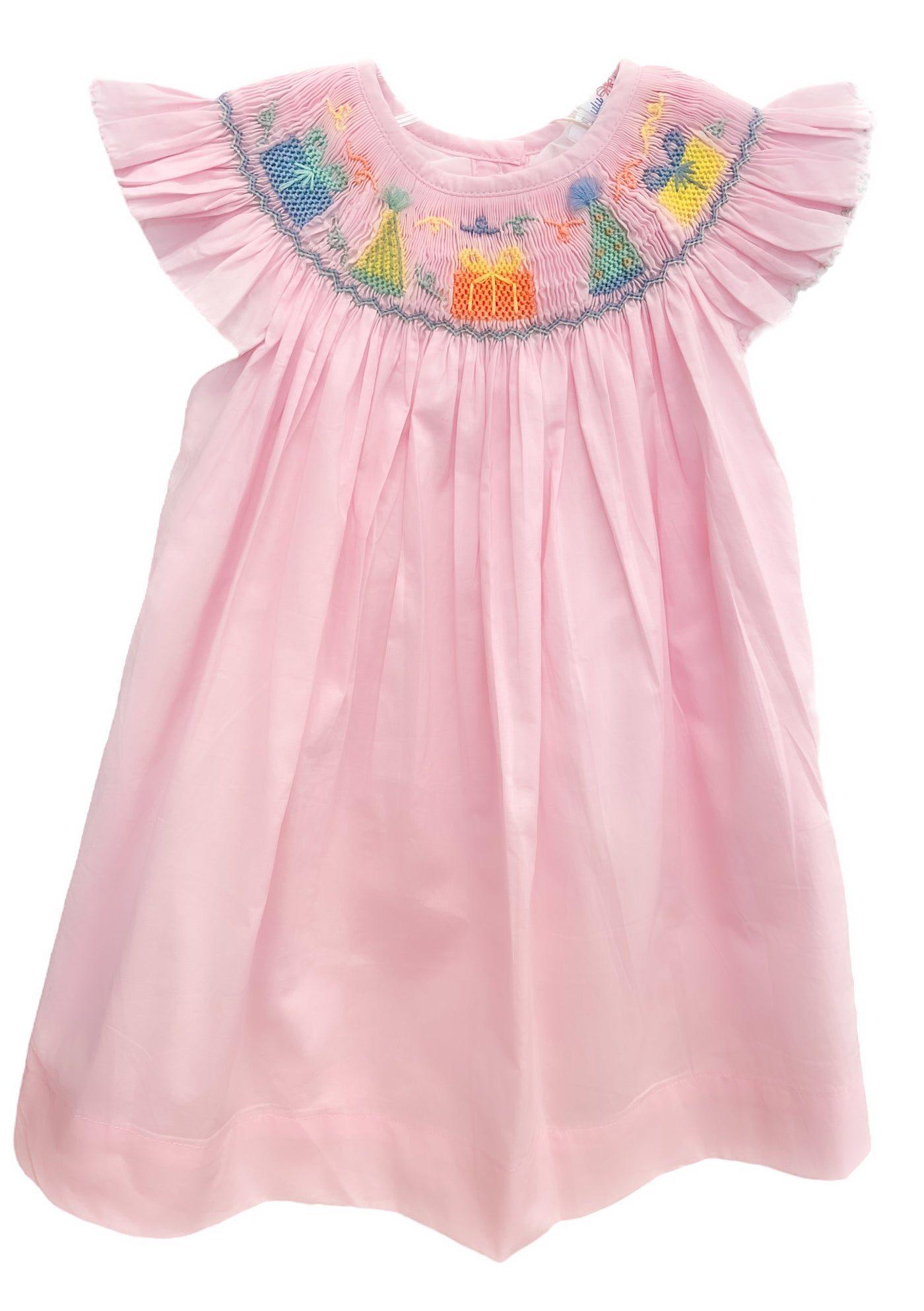 Smocked Birthday Dress - Lulu Bebe