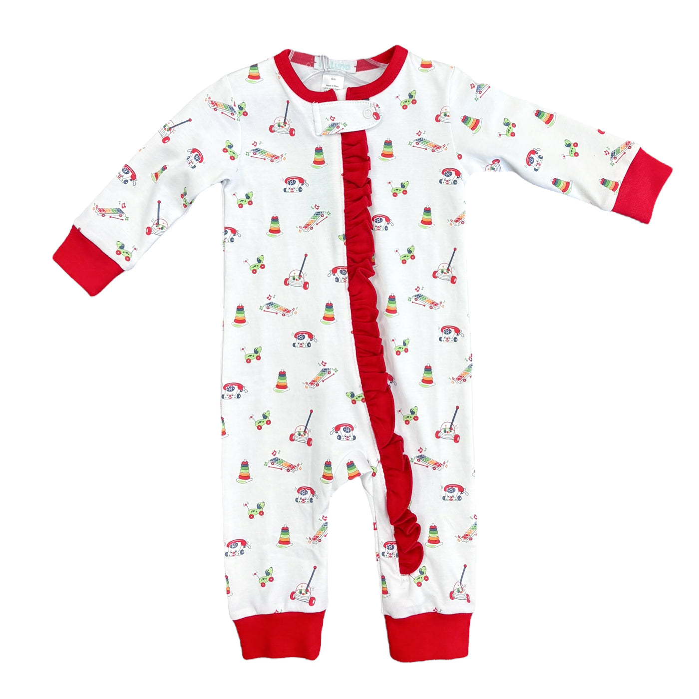 Girls Zip Pajama Romper - La Luna
