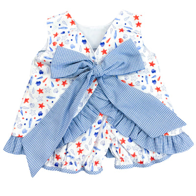 Patriotic Ocean Bloomer Set 9M - Lulu Bebe