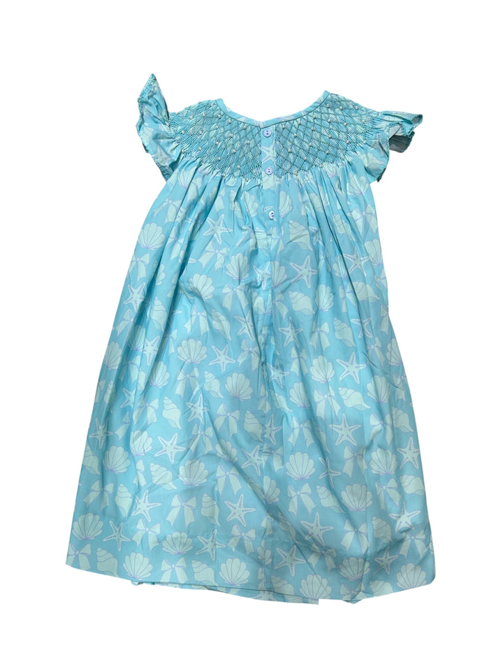 Blue Seashore Dress - Poppy Kids