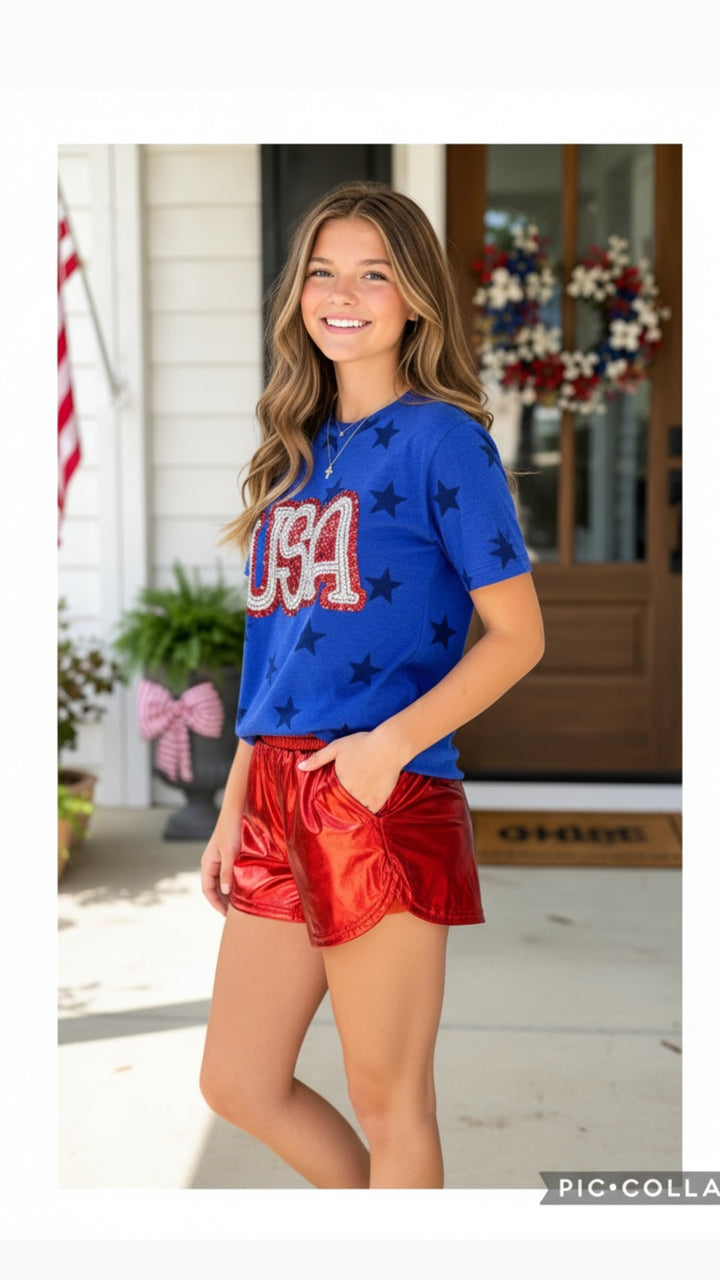 Sequin USA Star Shirt