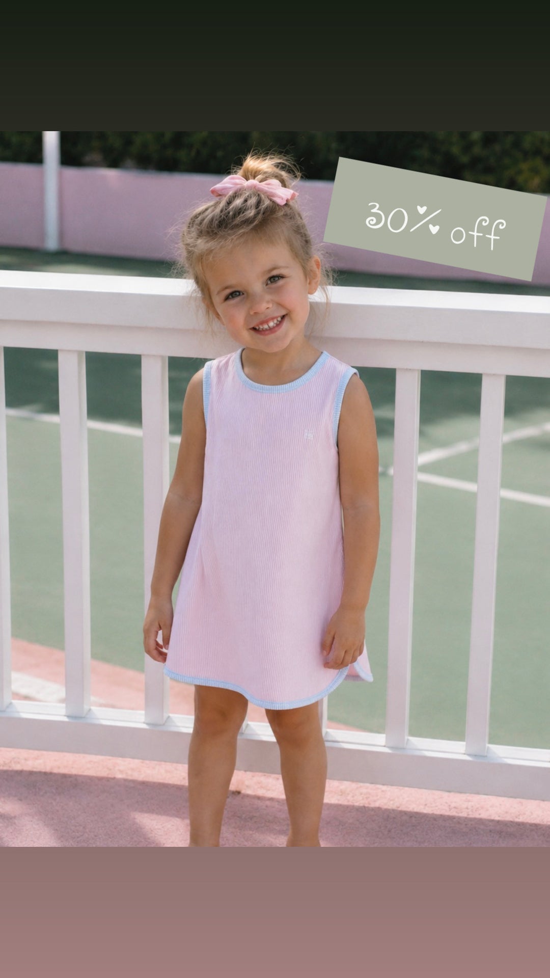 Stripe Tennis Dress - Set Athletics