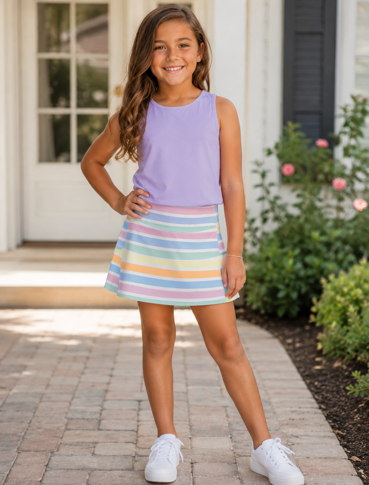 Lavender Razorback Performance Top - Belle Cher