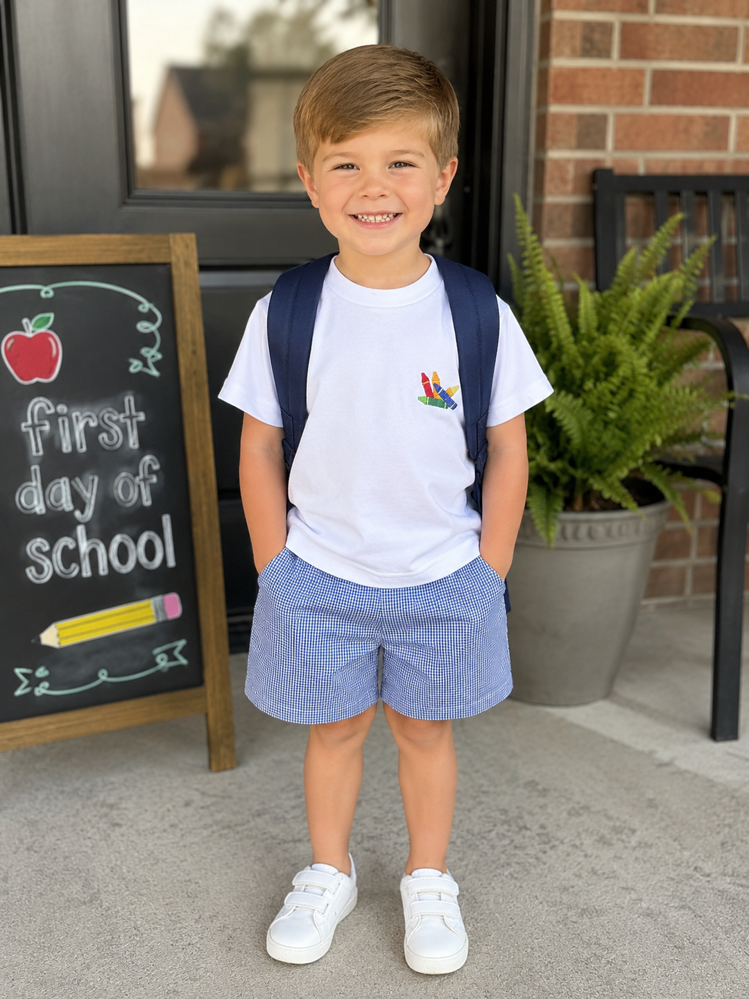 Boys Back To School Short Set - Lulu Bebe