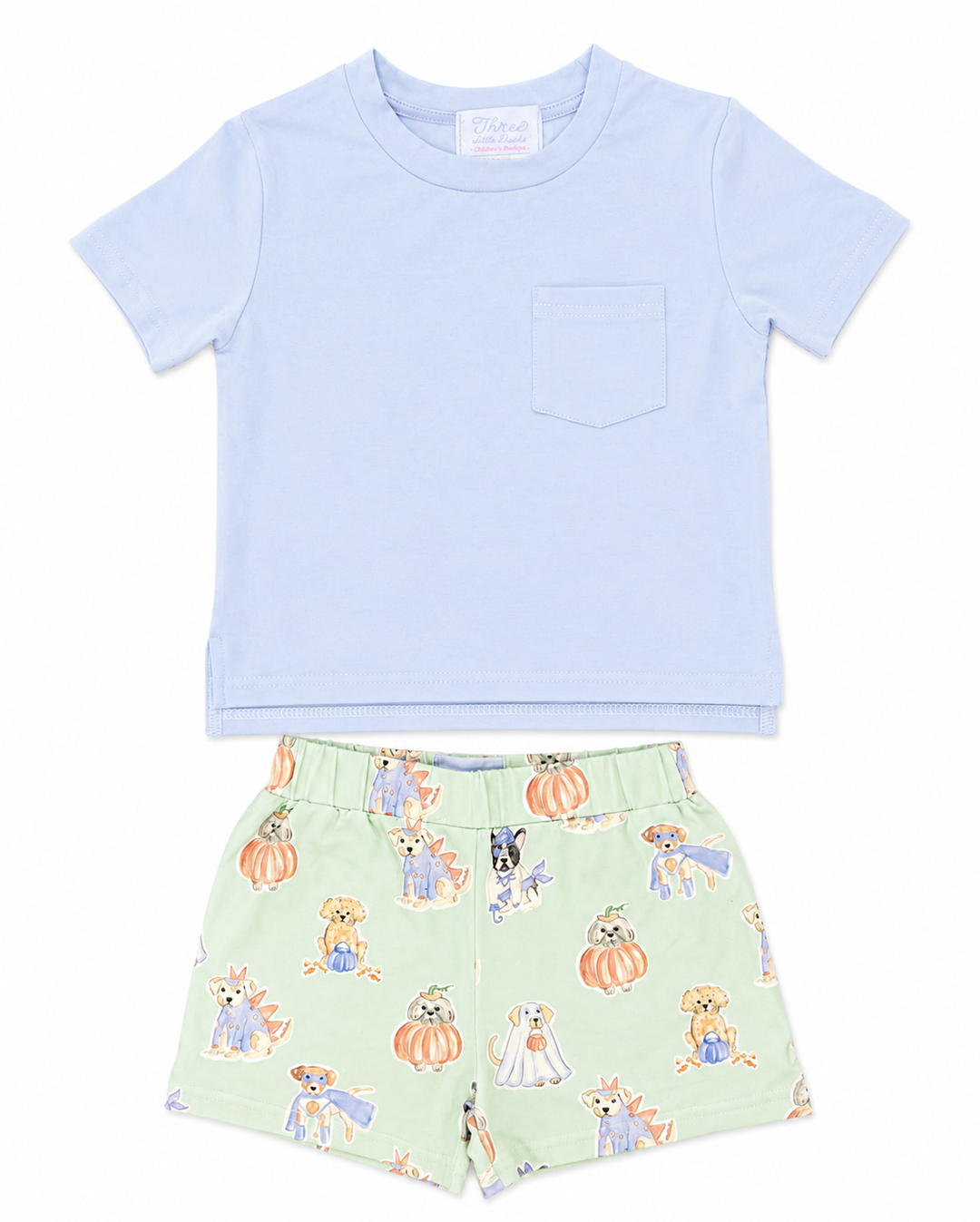 Boo Crew Pups Short Set - Three Little Ducks