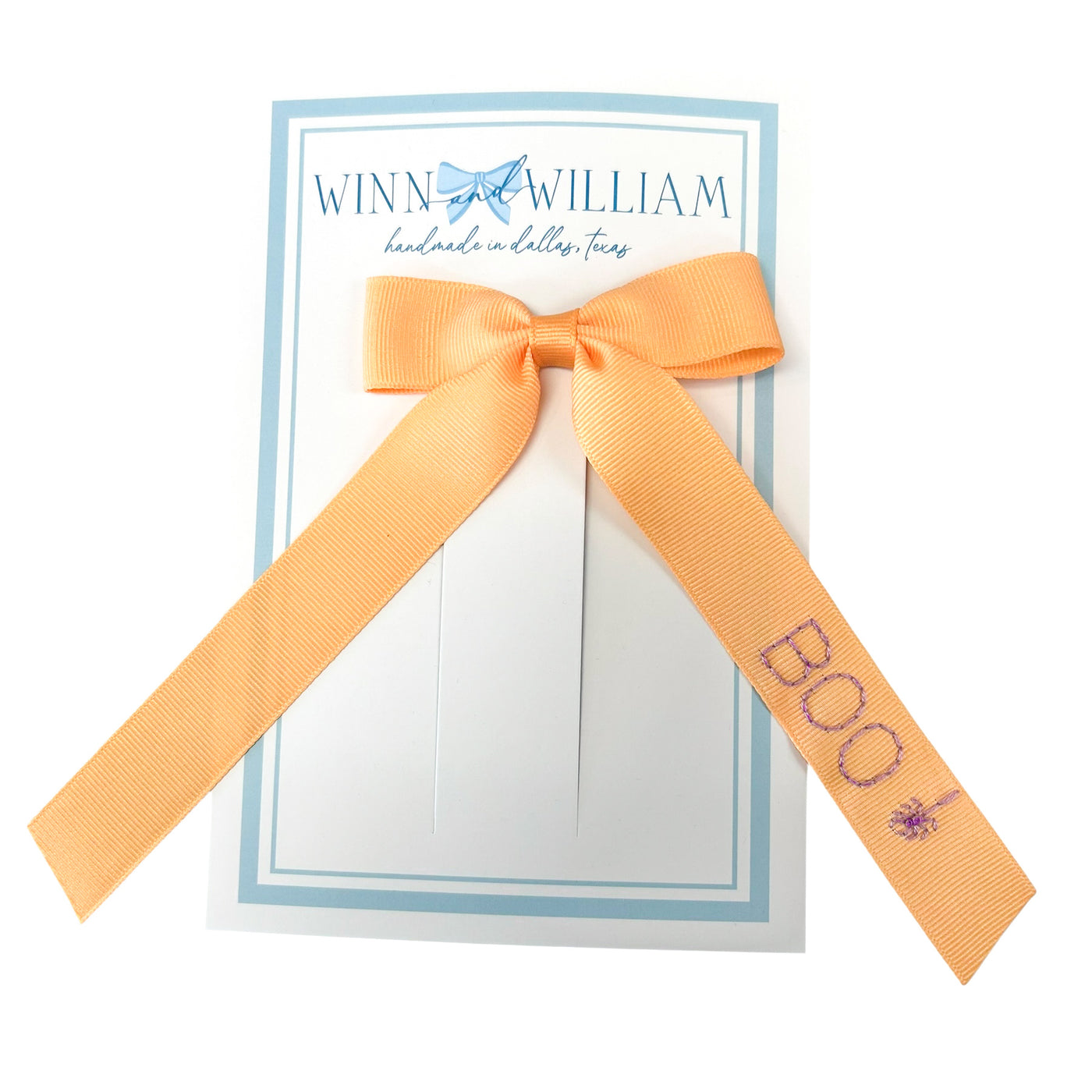 "Boo" Ribbon Bow - Winn and William