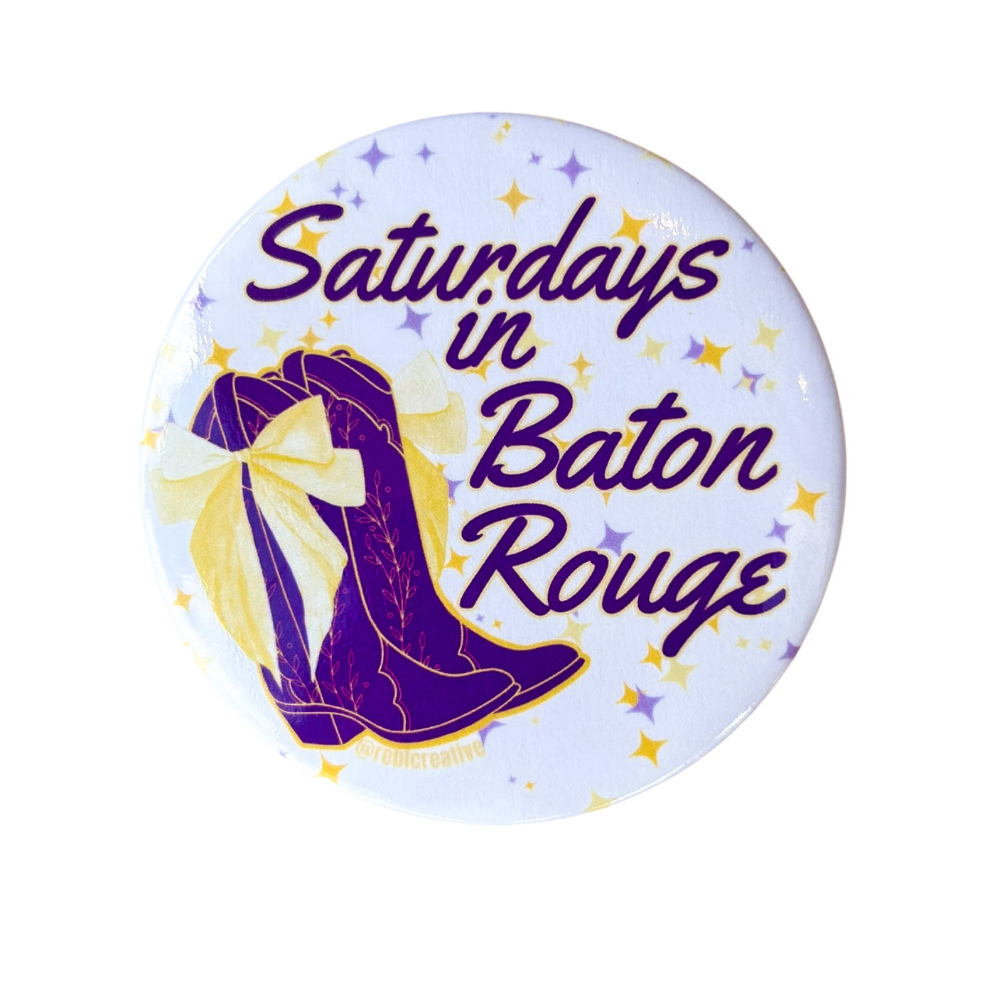 Saturdays in Baton Rouge - Game Day Button