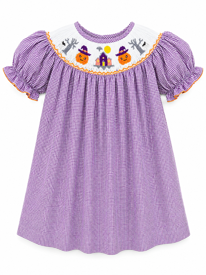 Girls Smocked Halloween Collection - Lulu Bebe