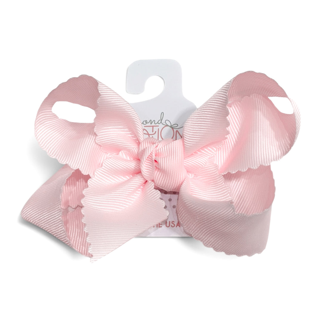 Pink Scallop Bow 4.5” - Beyond Creations