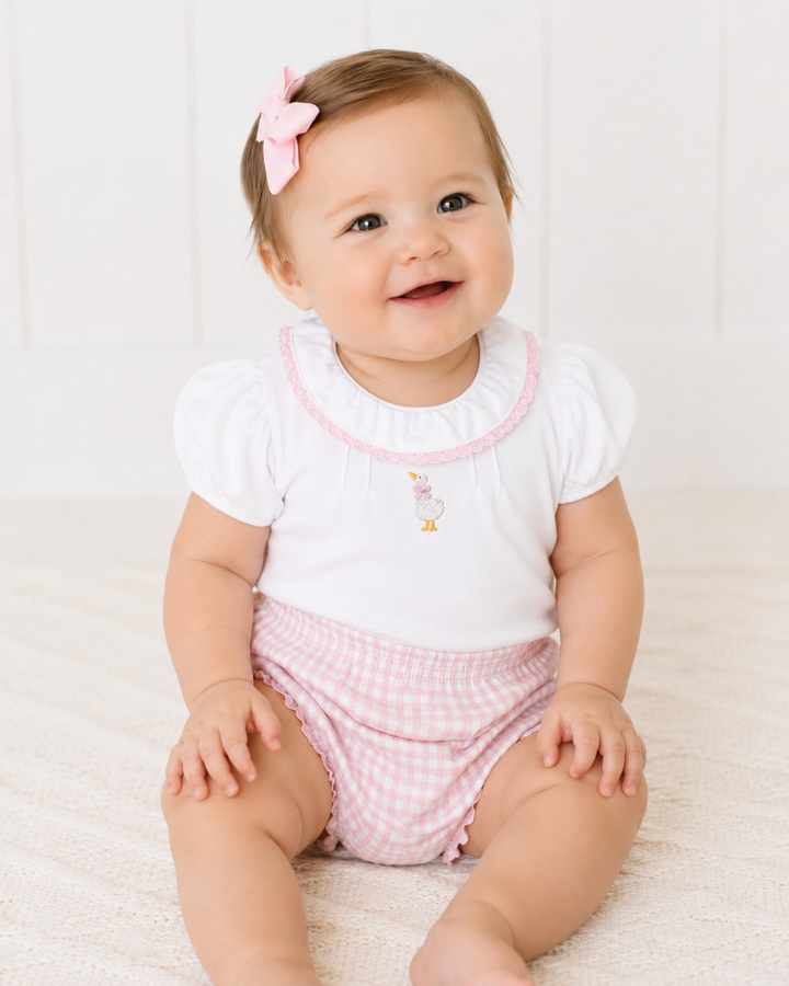 Springtime Goose Pink Diaper Cover Set - Baby Club Chic