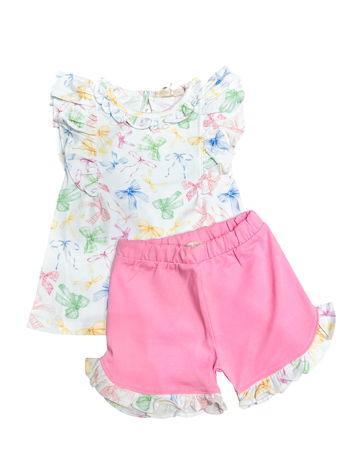 Colorful Bows Short Set - Baby Club Chic