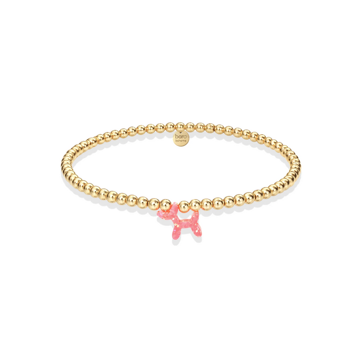 Opal Balloon Dog Elite Gold Chain Necklace - bara boheme