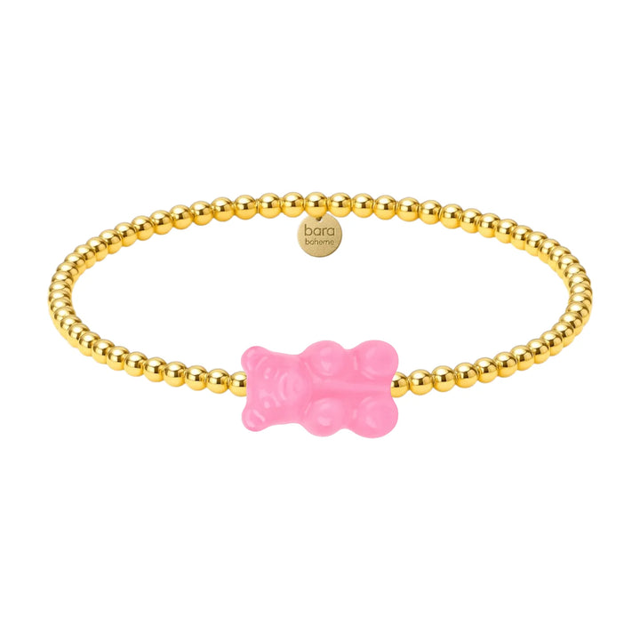 Pastel Crystal Gummy Bear Bracelet - bara boheme