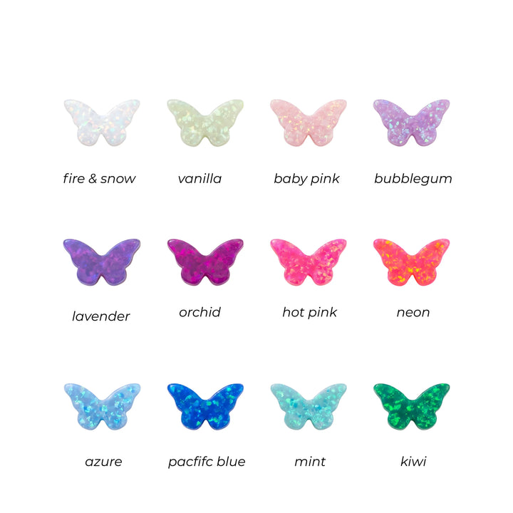 Opal Butterfly Elite Gold Chain Necklace - bara boheme