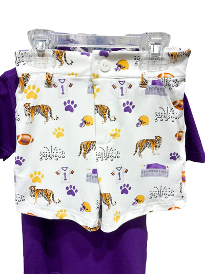 Boys Love Purple, Live Gold Shorts