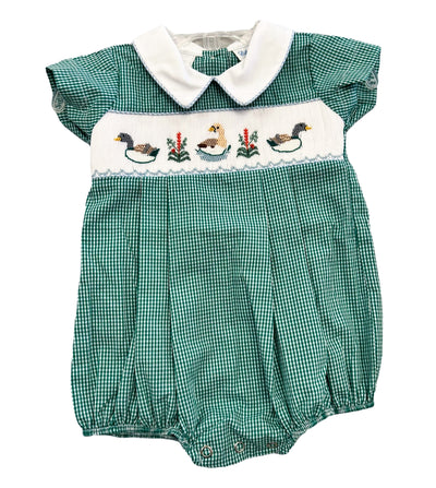 Boys Smocked Geese Outfit - Lulu Bebe