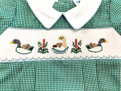 Boys Smocked Geese Outfit - Lulu Bebe