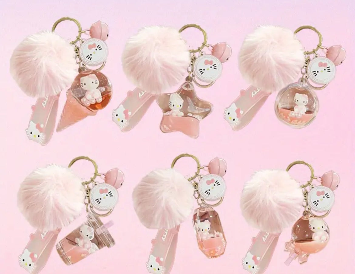Pink Hello Kitty Keychain