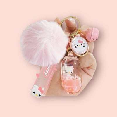 Pink Hello Kitty Keychain