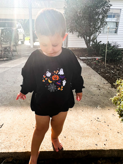 Embroidered Halloween Sweater Bubble