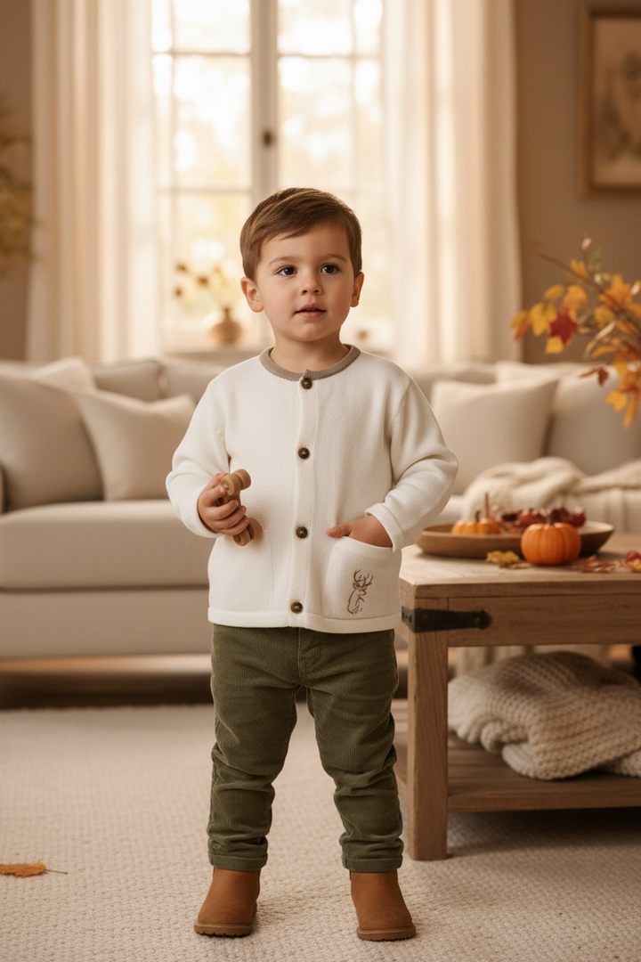 Boys Buck Button Down Sweater - Lullaby Set