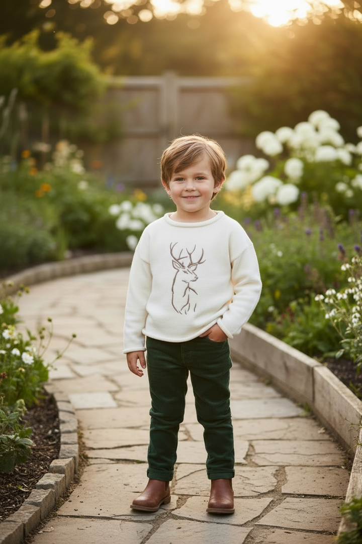 Roll Neck Buck Sweater - Properly Tied