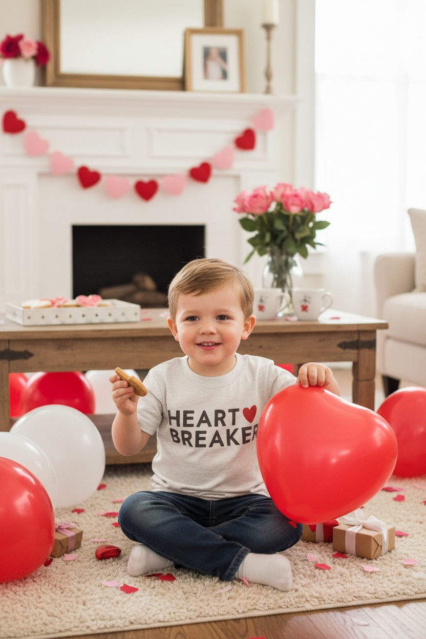 Boys Heartbreaker Valentine's Day Tee - Sweet Wink