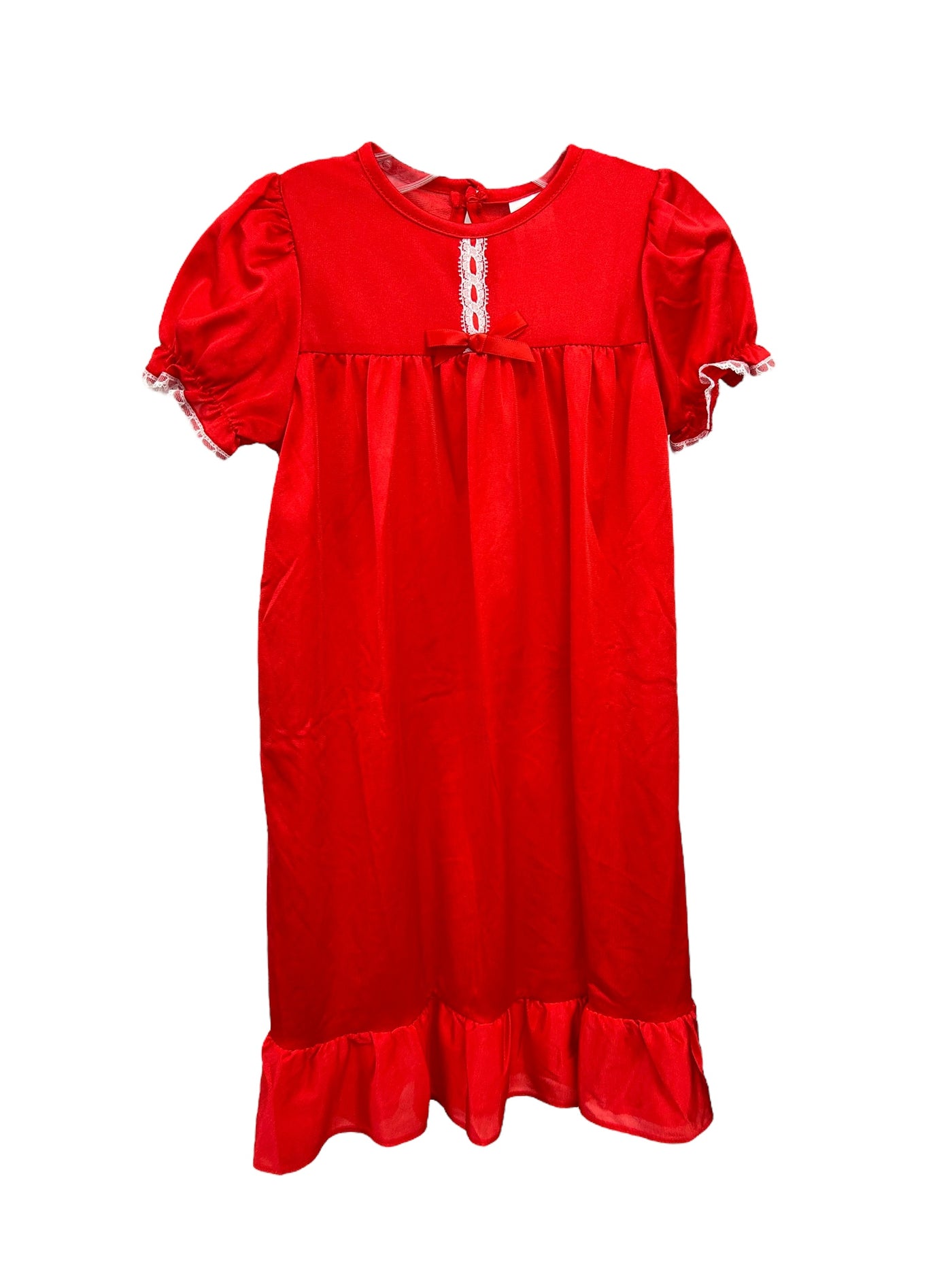 Traditional Peignoir Red Christmas Nightgown - Laura Dare