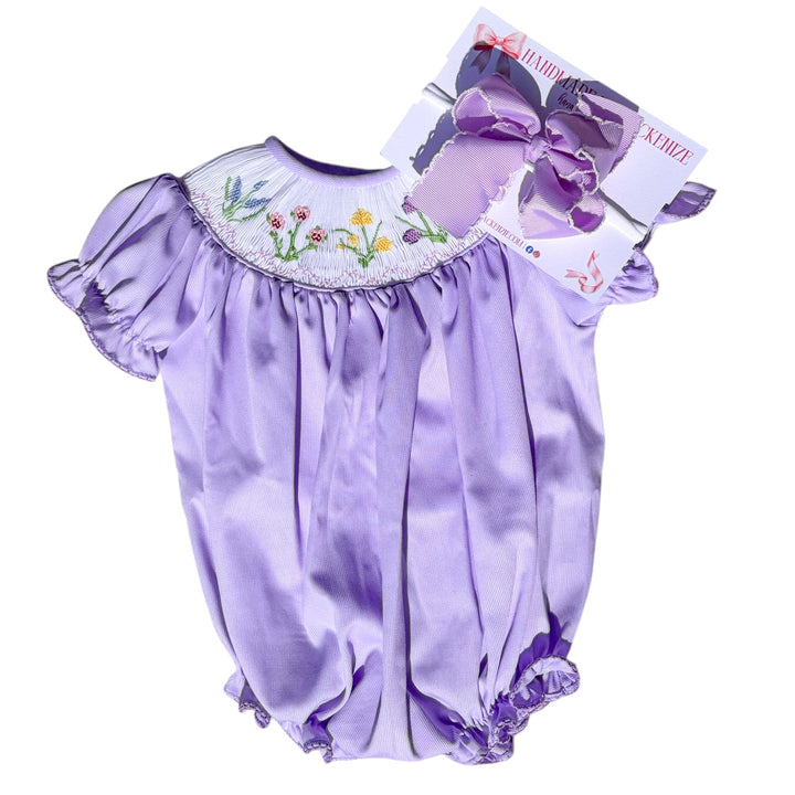 Lavender Headband Bow 4"