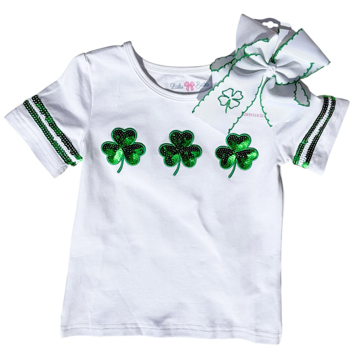St. Patricks Day Hand-stitched Bow