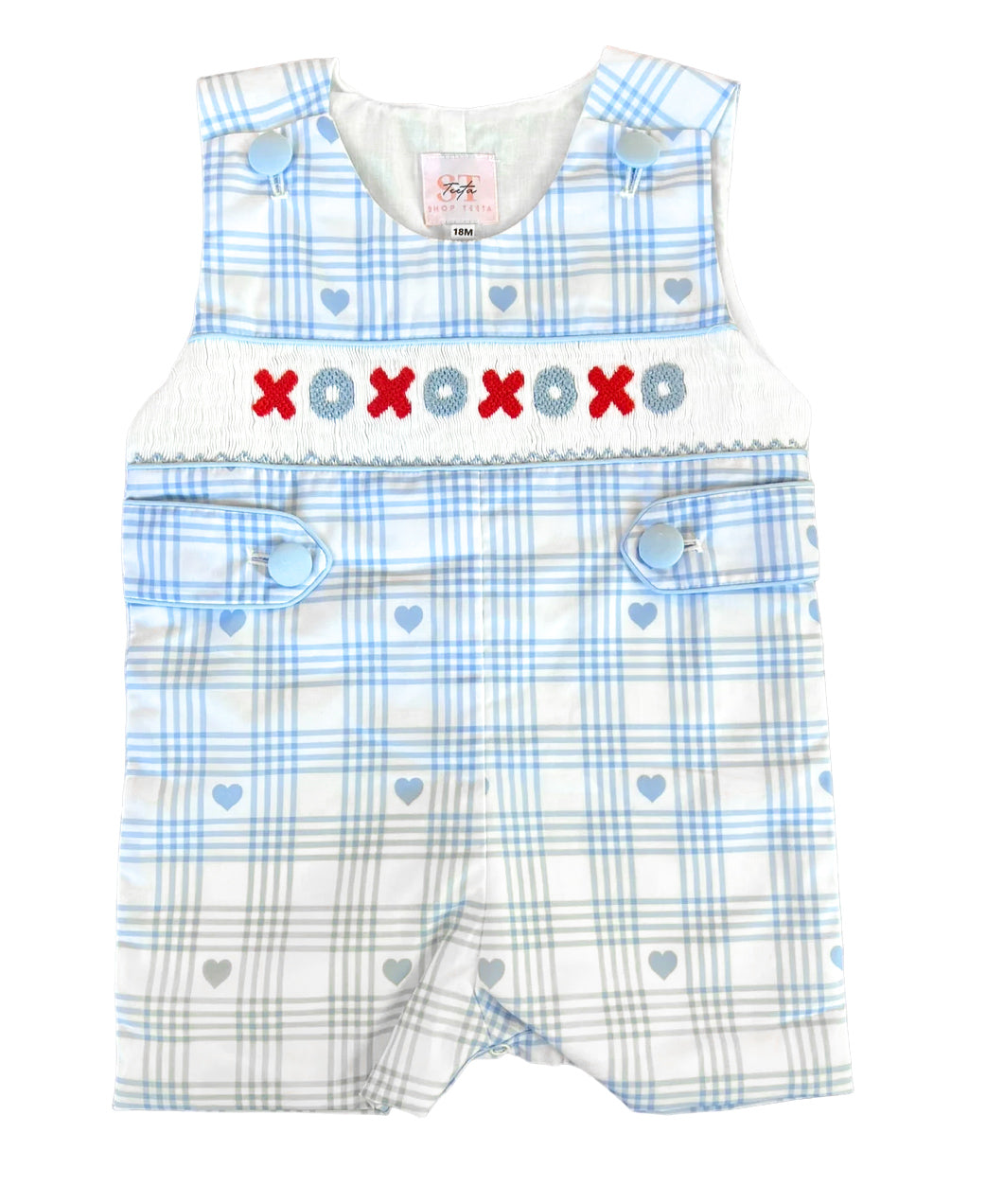 Boys Smocked Valentines Day Outfit - Teeta