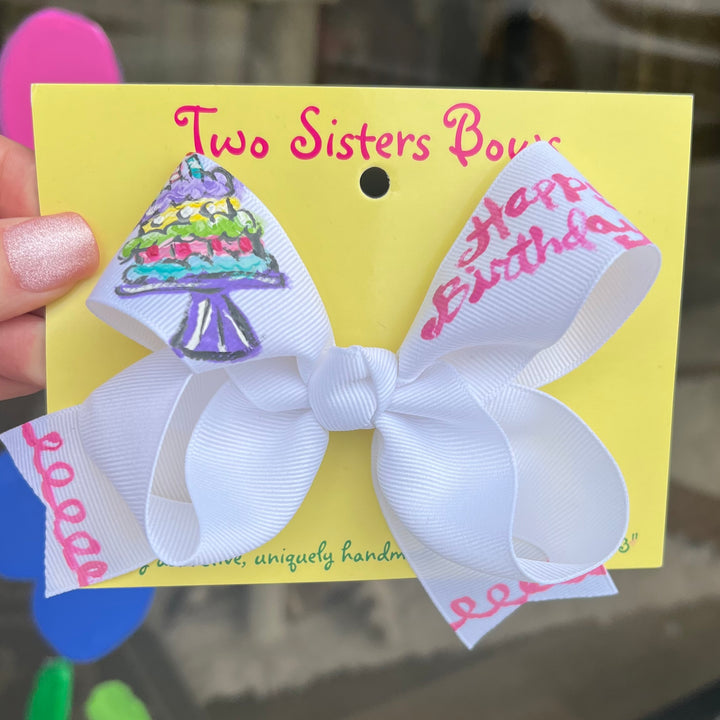 Hand Painted Bows - Two Sisters Bows