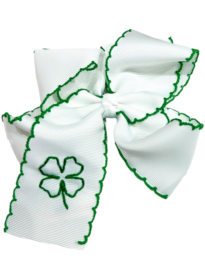 St. Patricks Day Hand-stitched Bow