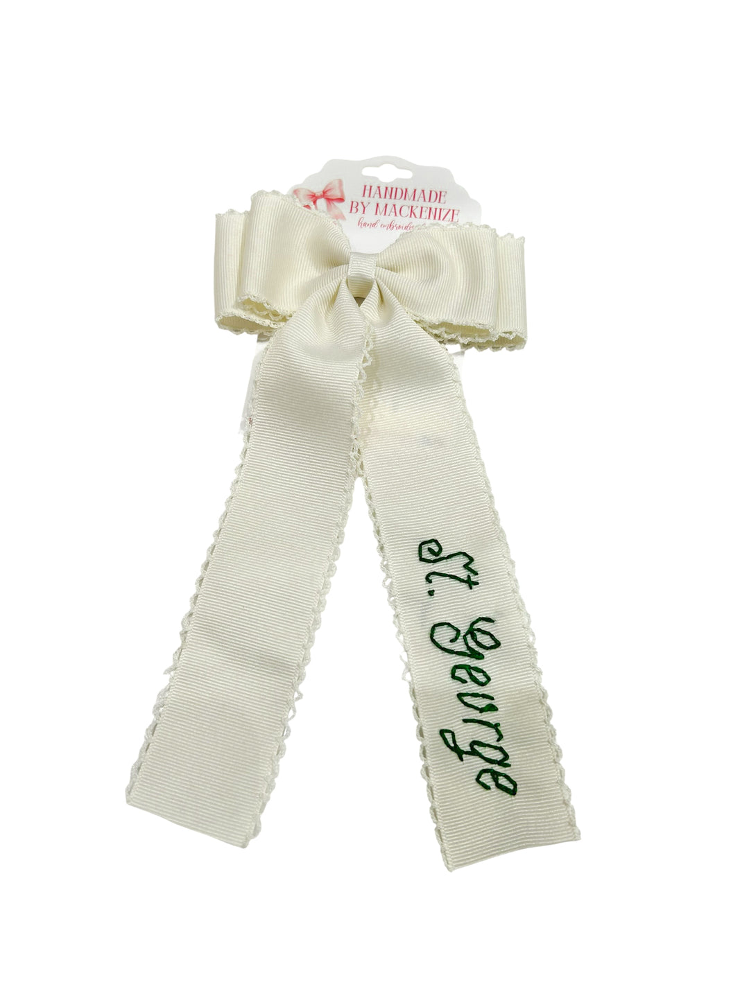 St. George School Bow Tails Down