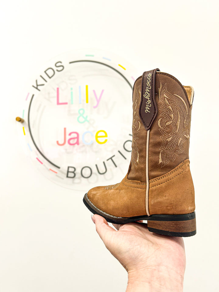 Jace Square Toe Leather Boots