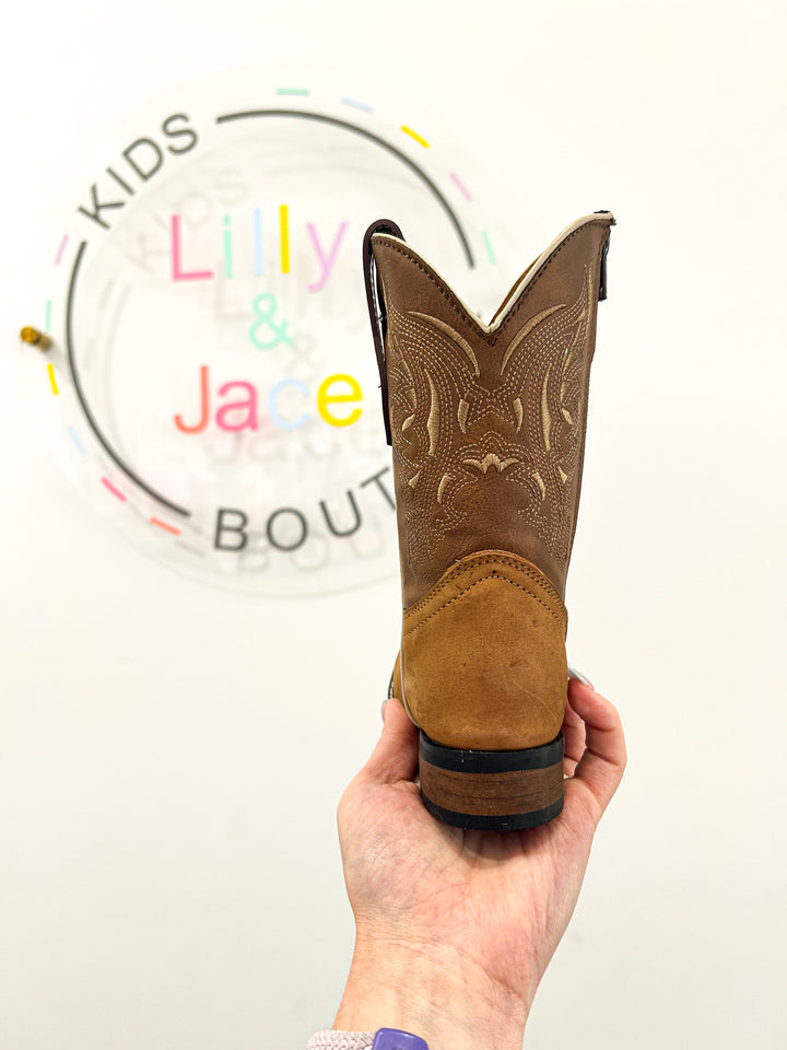 Jace Square Toe Leather Boots