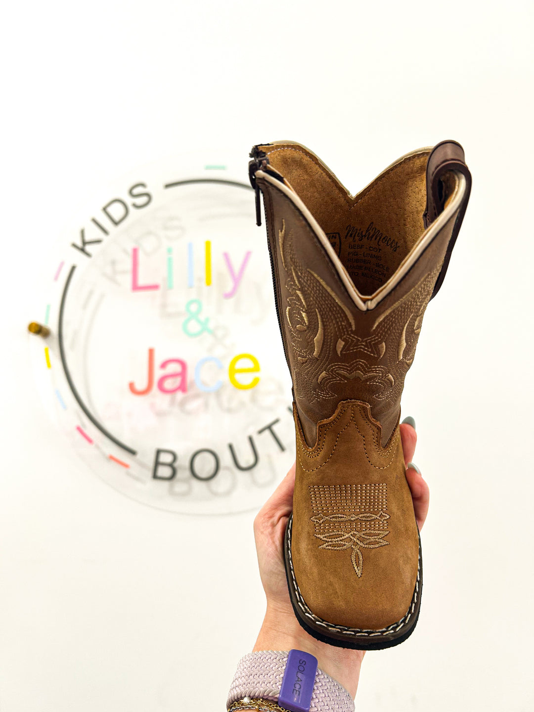 Jace Square Toe Leather Boots