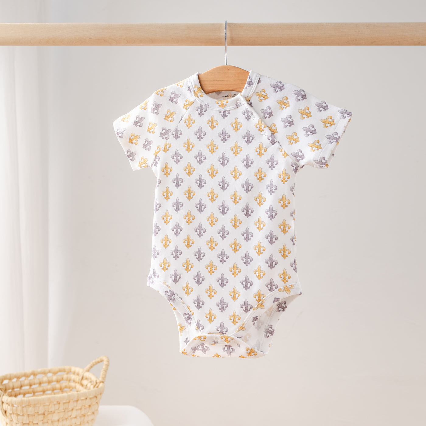 Saints Black & Gold Fleur De Lis Onesie - Nola Tawk