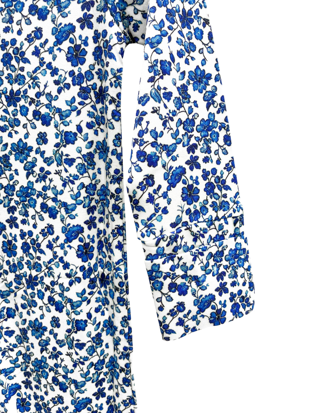 Blue Floral Zip Pajama - Weisigner Bamboo