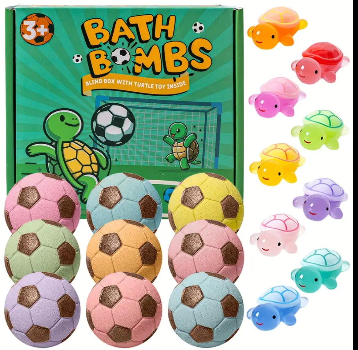 Boys Soccer Ball Surprise Bath Bomb