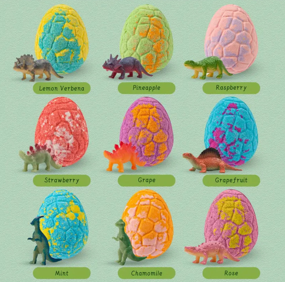 Boys Dinosaur Egg Surprise Bath Bomb